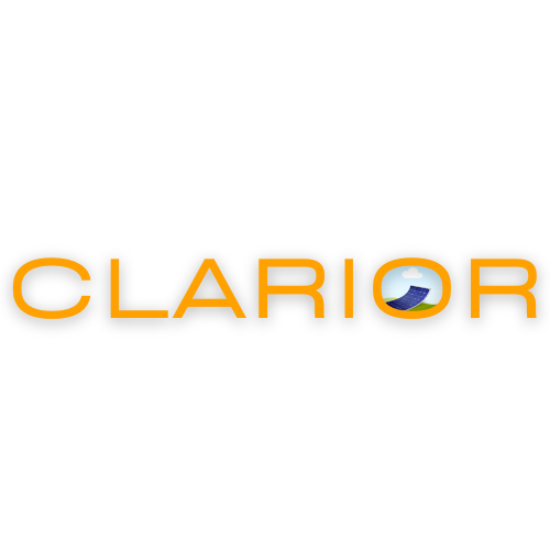 Clarior White PNG Logo